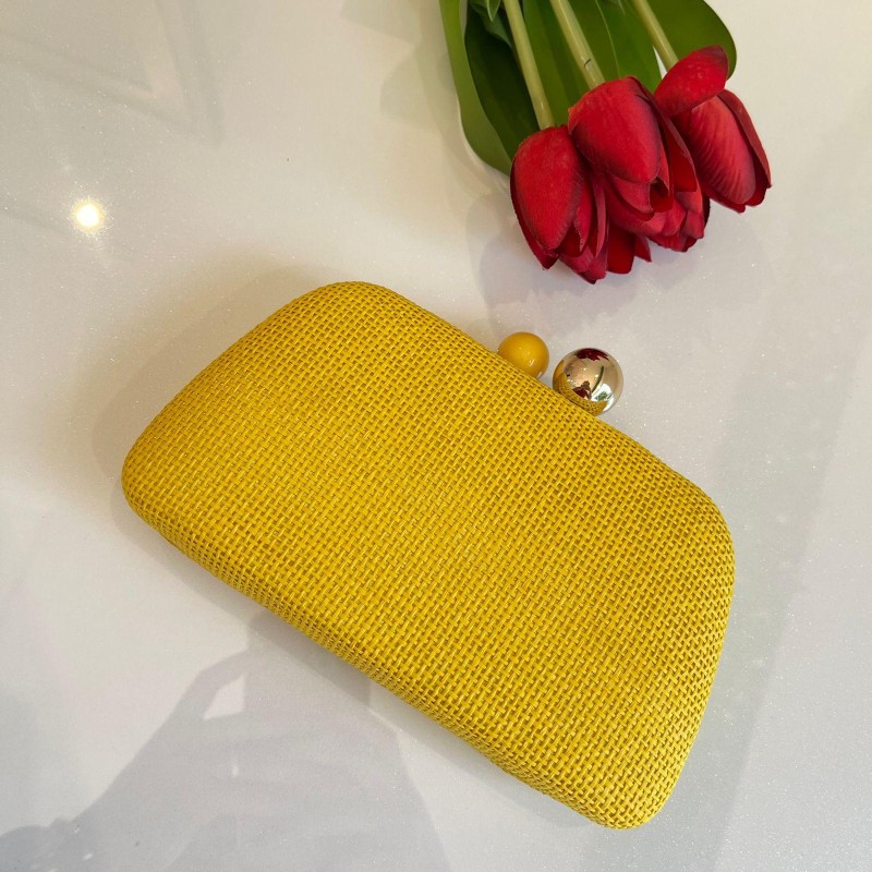 BOLSSA CLUTCH AMARELA