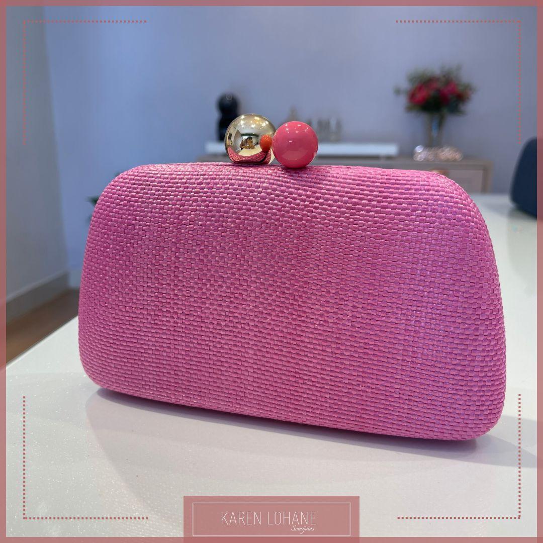 BOLSA CLUTCH ROSA