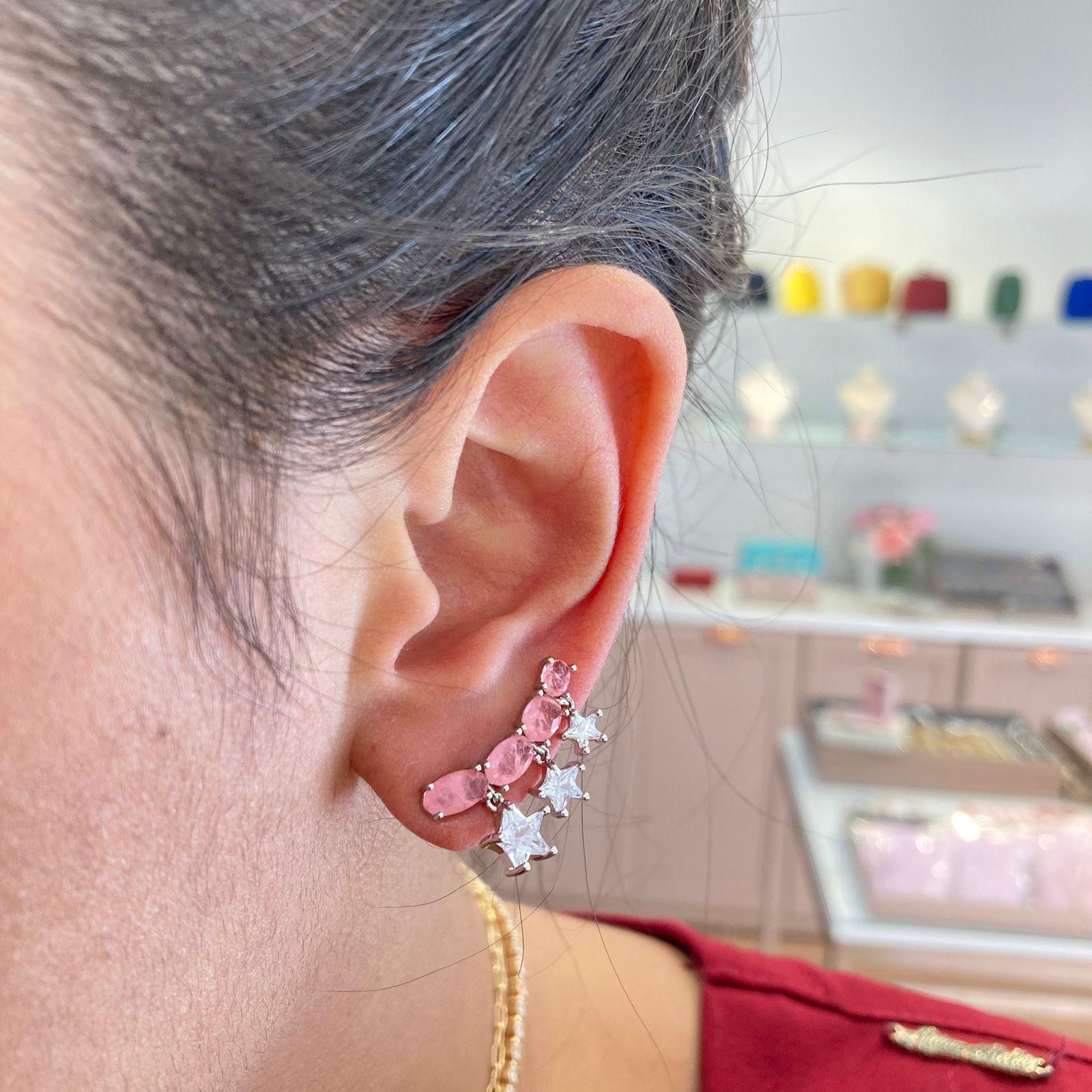 BRINCO EARCUFF ESTRELA PEDRA FUSION