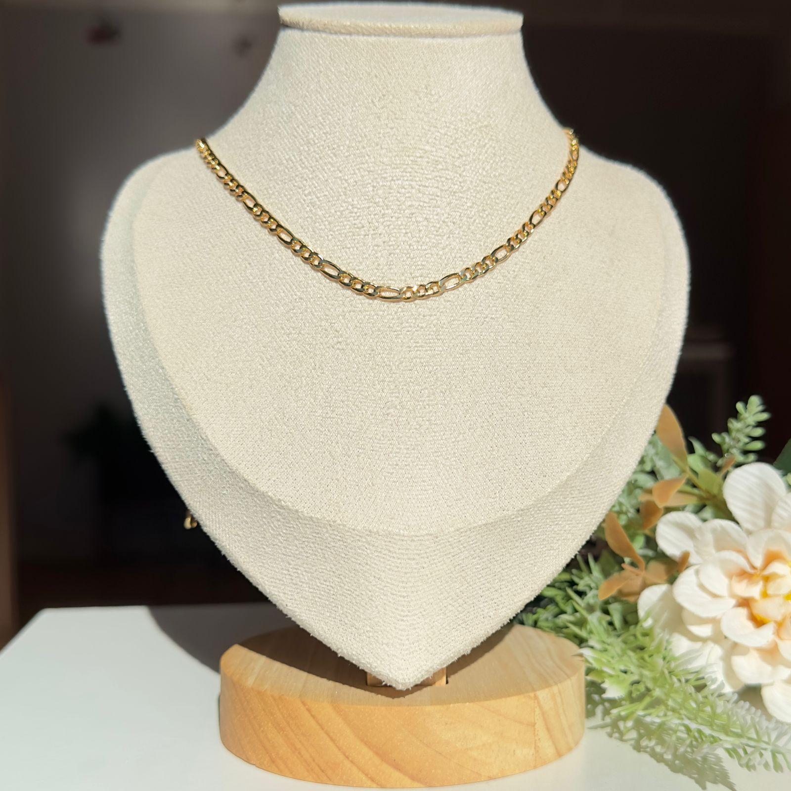 CHOKER FIGARO NO BANHO OURO